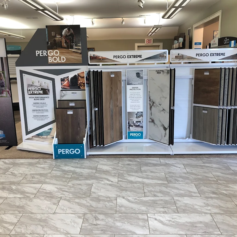 Pergo flooring samples in Somerset, WI